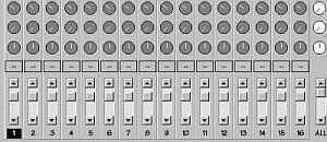 picture of mixing board