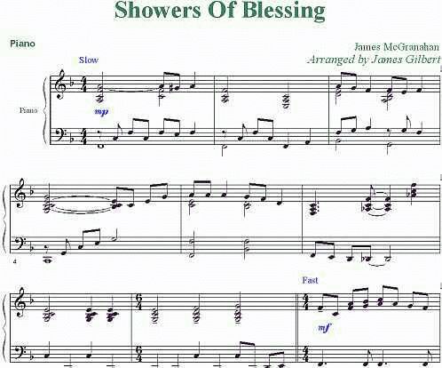 Showers of Blessing example